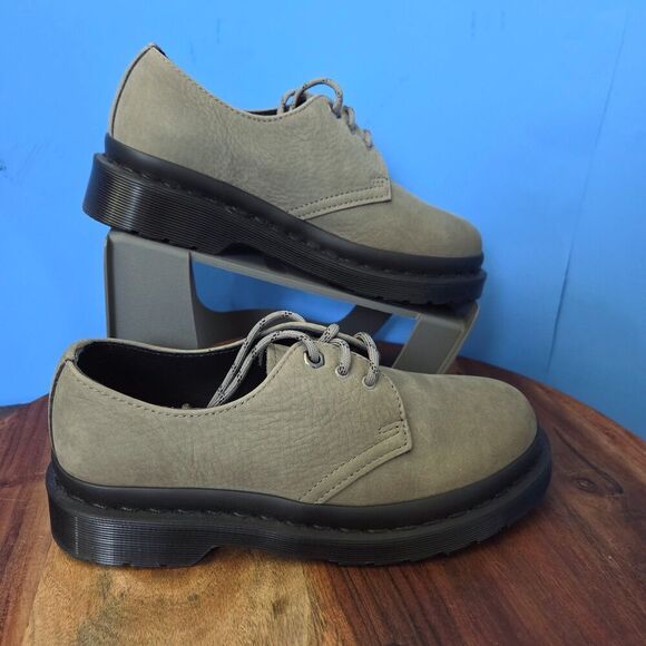 Dr. Martens Air Wair Sole Sage Nubuck Oxford 31131 Docs USM6 USL7 (EU38) - Picture 2 of 11